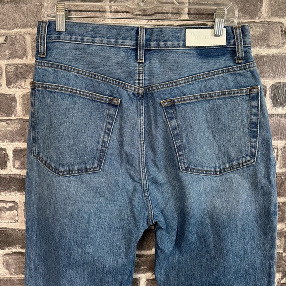 RE/DONE Super High Drainpipe Atomic Denim Jeans ankle zipper straight leg - Picture 10 of 12